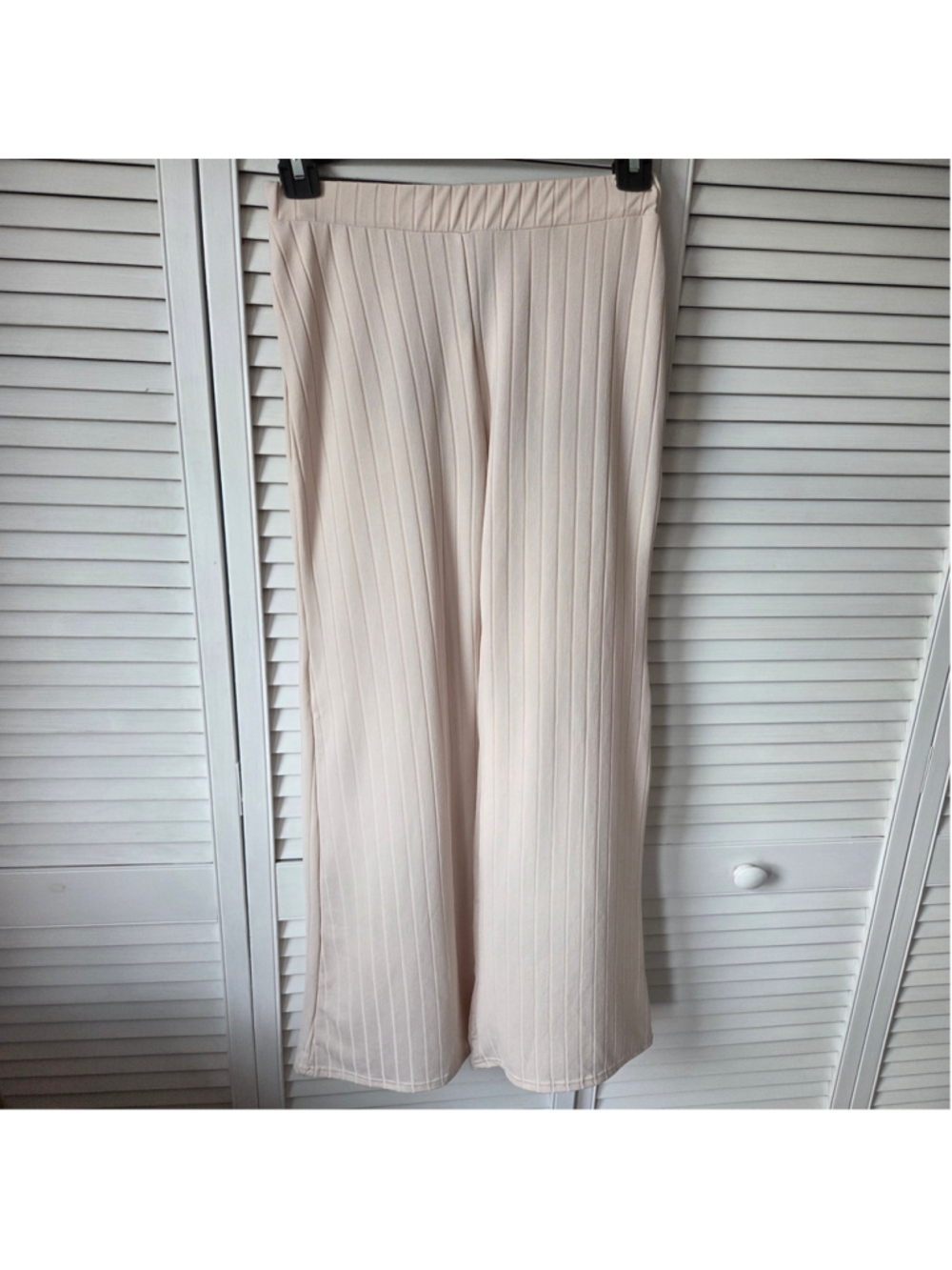 Women's Club L London Wide Leg Stretch Pants Beige Size 4